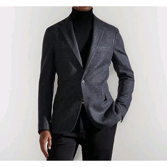 NEW Ralph Lauren Purple Label Blazer 46 R Hadley Hand Tailored Plaid Wool Jacket - Picture 2 of 16